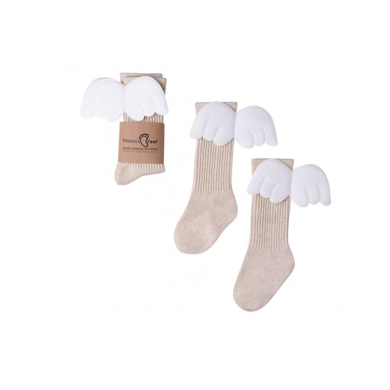 Mama's feet podkolanówki złote aniołek Mama's feet - 1