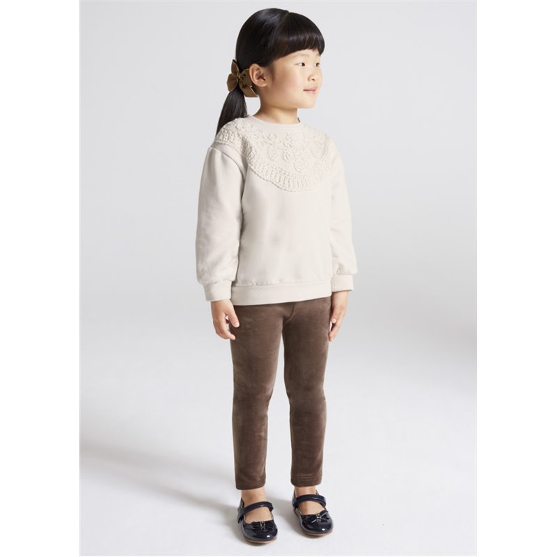 Mayoral Leginsy karmelowe aksamitne dla dziewczynki 712 col. 45 Mayoral - 1