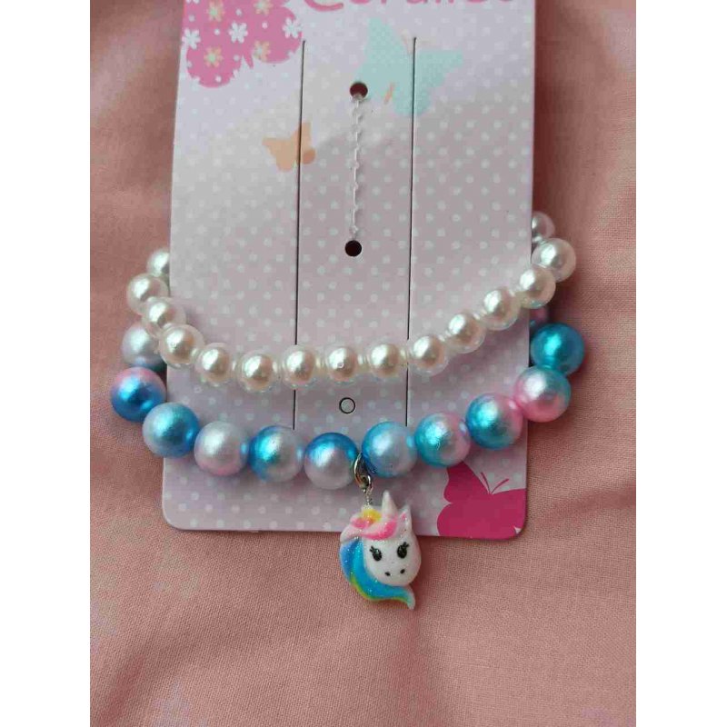 Coralico Komplet bransoletek 2 szt jednorożec  - 1