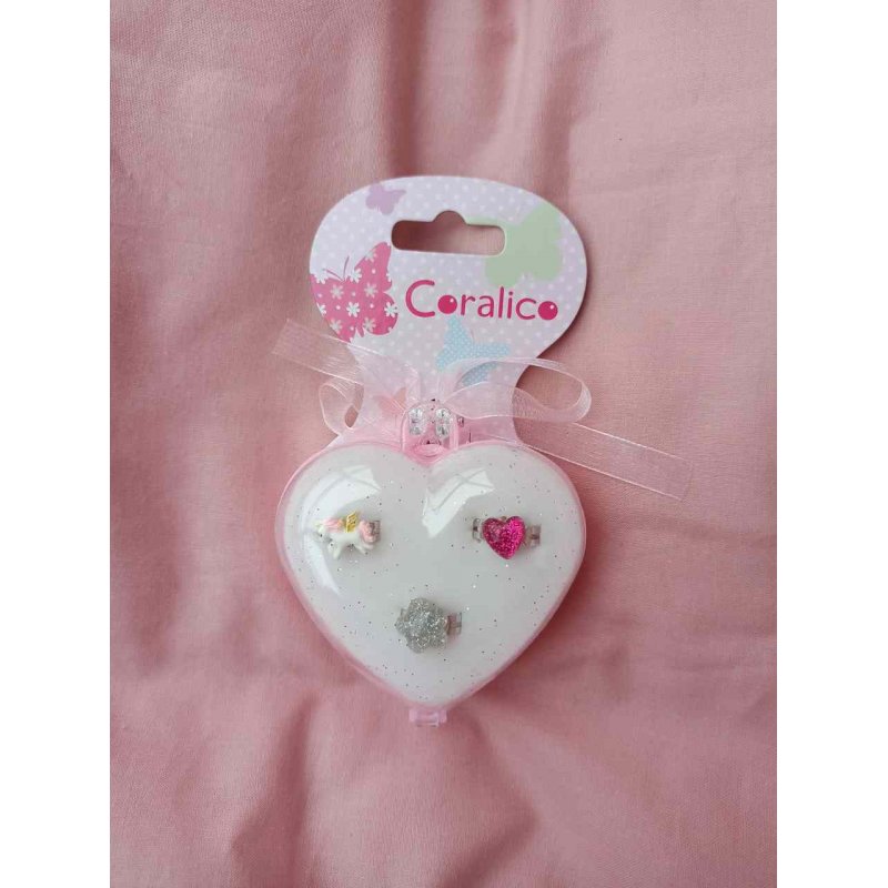 Coralico pierścionki jednorożec/kwiatek/serduszko  - 1