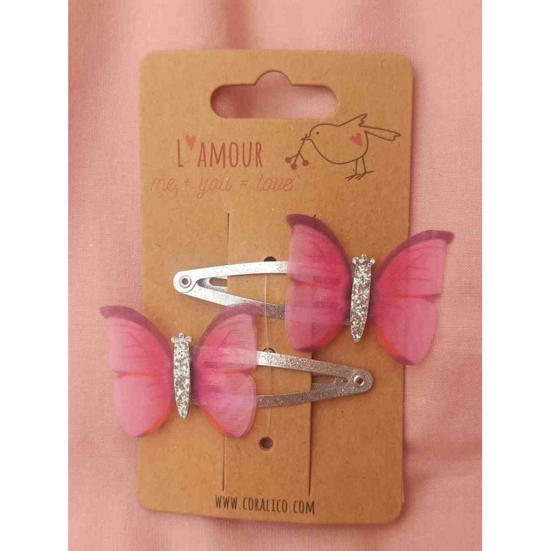 Coralico spinki 2szt. motylki  - 1