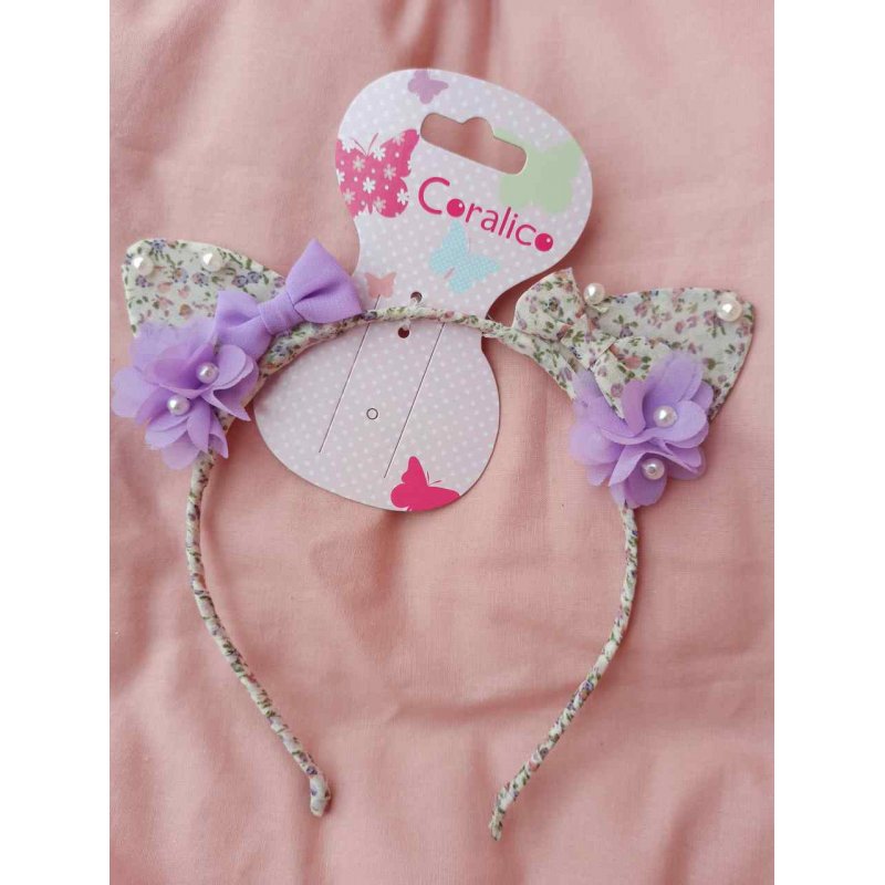 Coralico opaska kocie uszy w kwiatki Coralico - 1