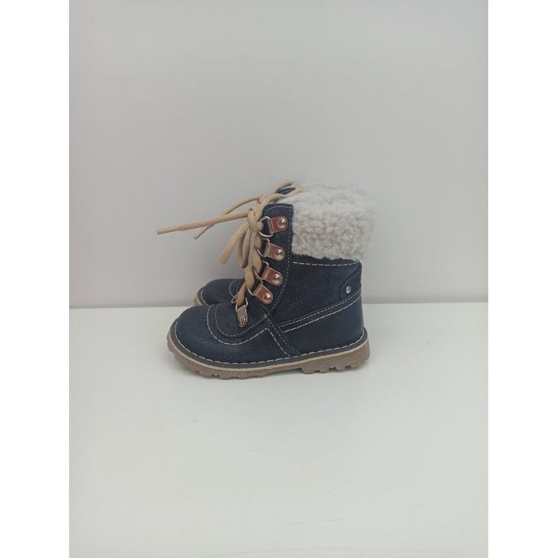 Emel buty zimowe granatowe z futerkiem E2522-2 Emel - 1
