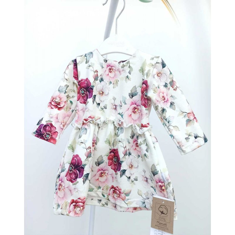 MAMATTI Sukienka bawełniana RÓŻA BORDO SE11345 Mamatti - 1