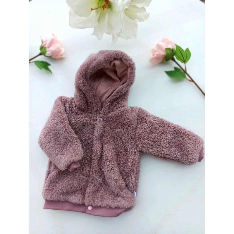 Mamatti Bluza miś różowa z kapturem BM003 Mamatti - 1