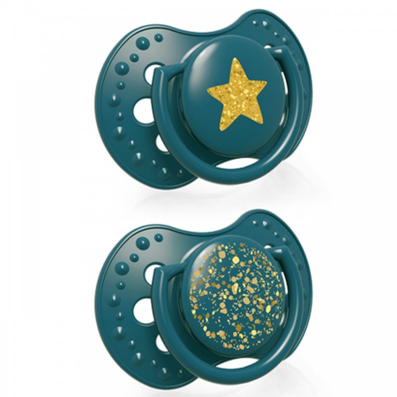 LOVI Smoczek silikonowy Stardust 3-6m 22/893 zielony Lovi - 1