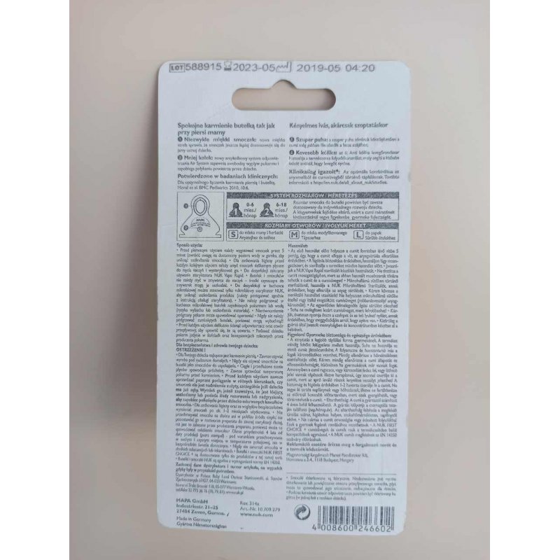 Nuk smoczek na butelkę 1 silikonowy do płynów Nuk - 1