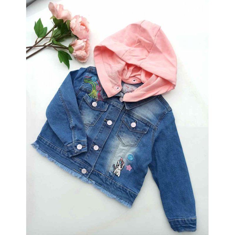 Kurtka jeansowa jednorożec tęcza unicorn Setty Koop - 2