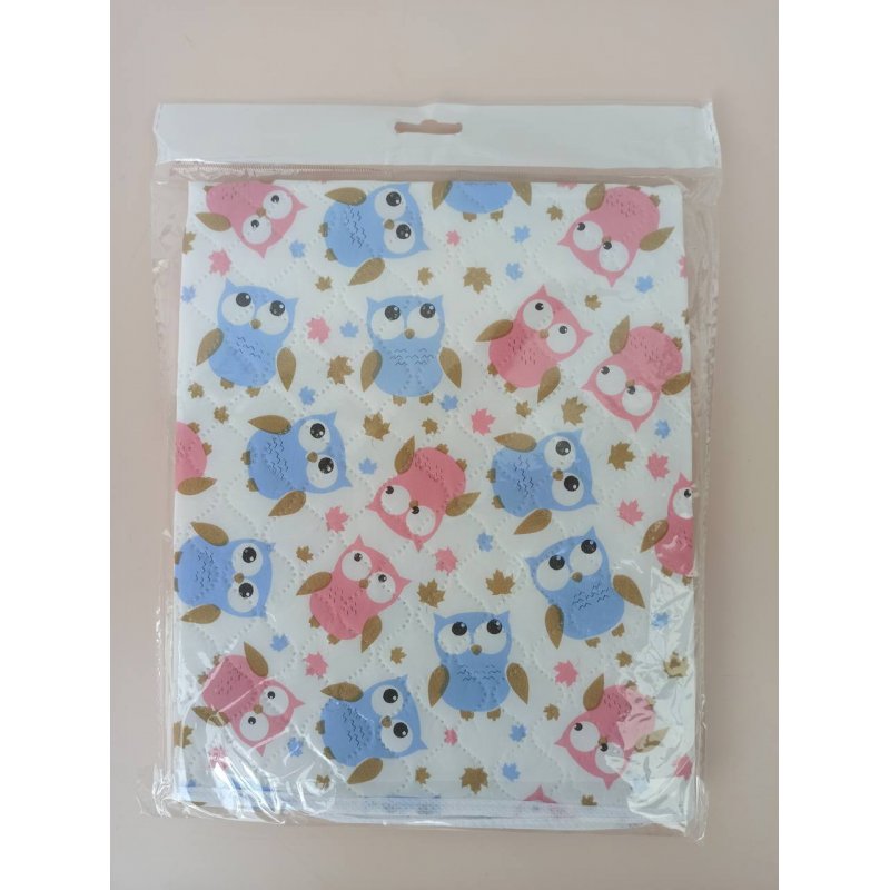 AKUKU Podkład PEVA 55x70 sowy pink-blue akuku - 1