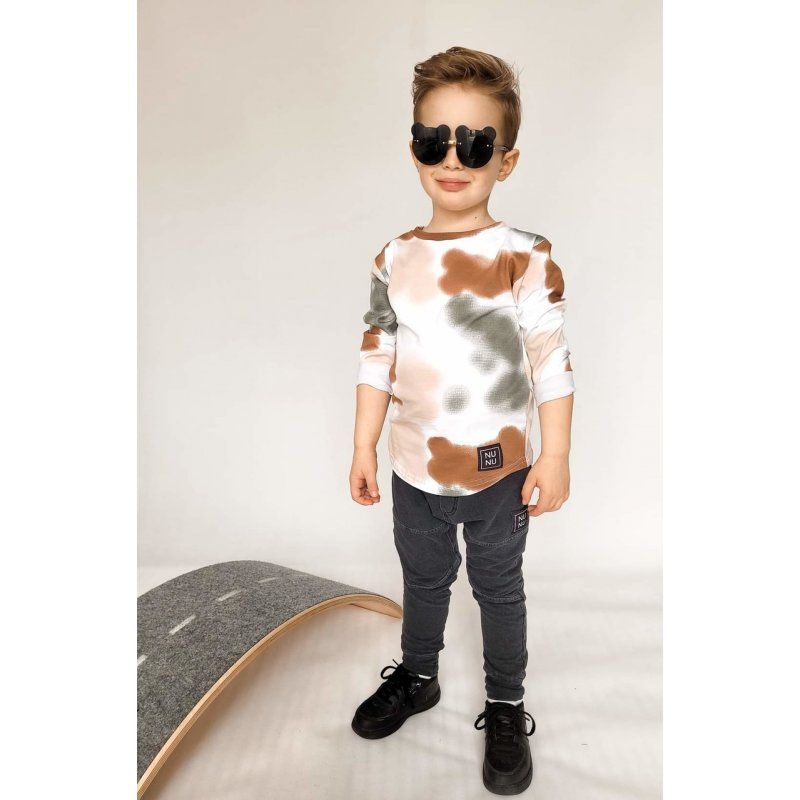 Nunu bluzka długi rękaw mazana camel NUNU - 3