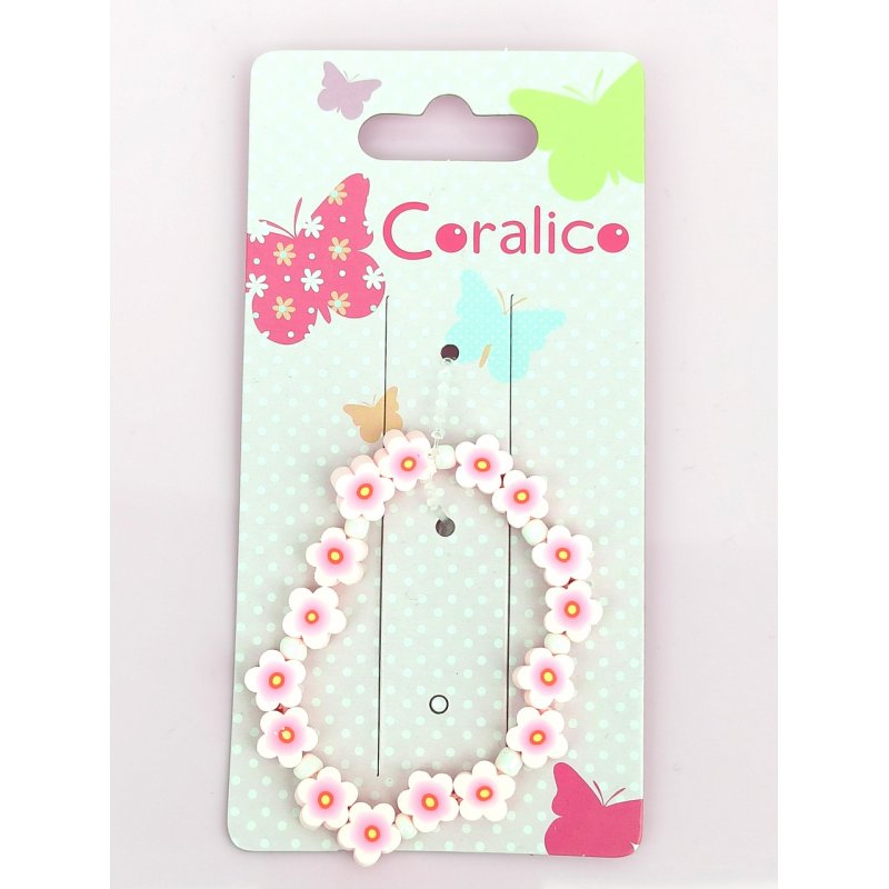 Coralico Bransoletka kwiatki róż  - 1