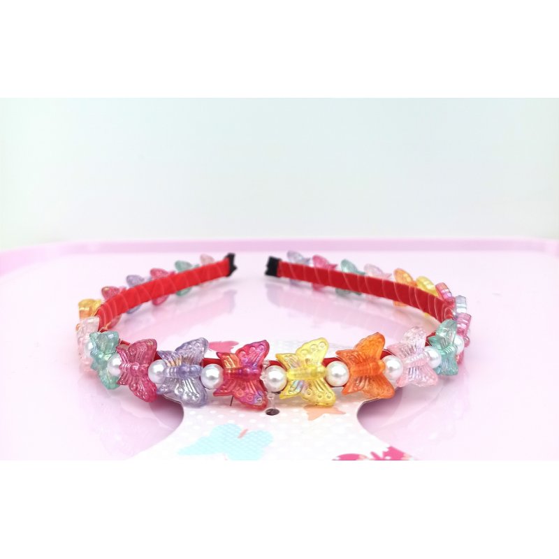 Coralico Opaska z motylkami i perełkami  - 1