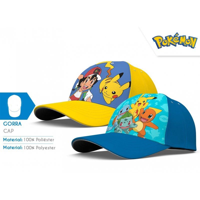 Czapka z daszkiem Pokemon niebieska  - 1