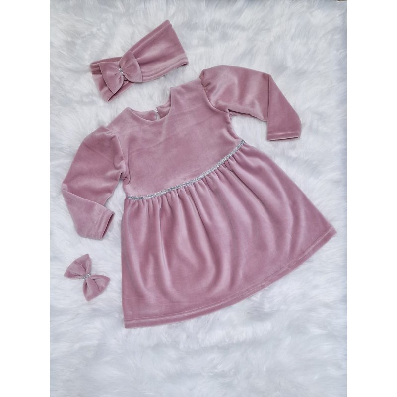 Bambarillo Sukienka z długim rękawkiem różowa Bambarillo - 1