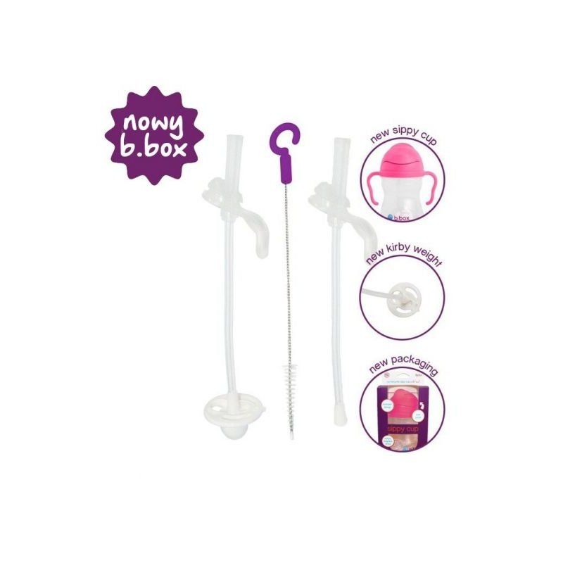 B.Box Słomki zapasowe i szczoteczka do bidonu, 2 szt B.box - 1