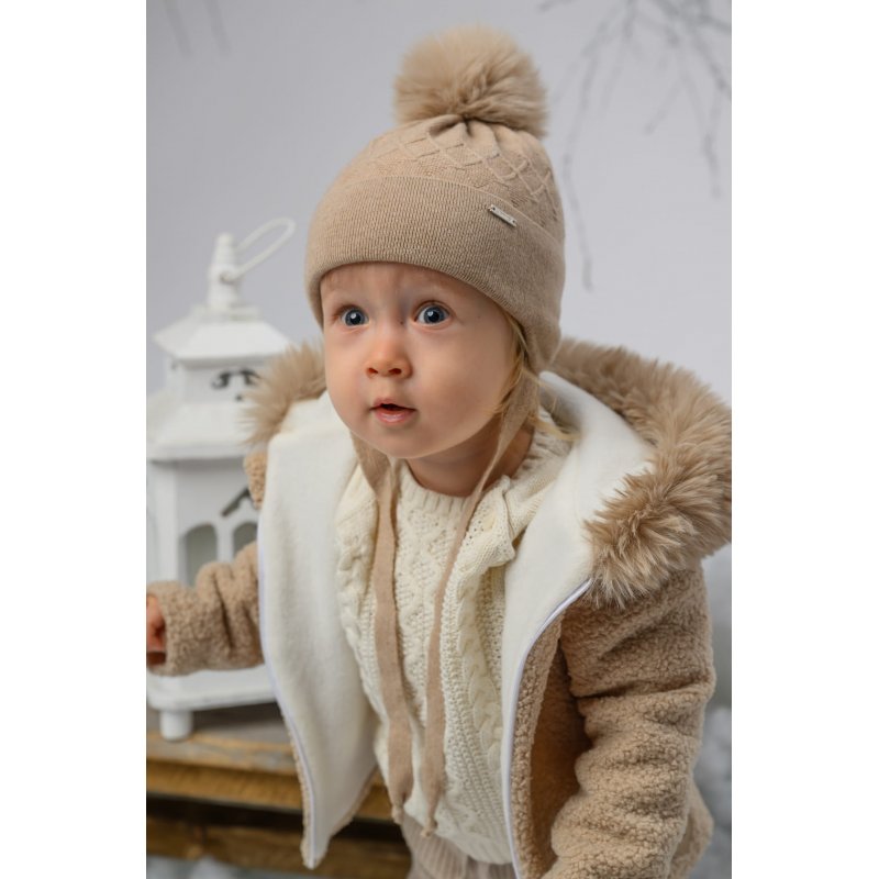 Jamiks Lenor z pomponem syntetycznym ecru Jamiks - 1