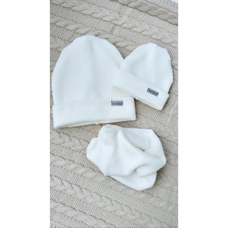 Taturo czapka dzianinowa soft kremowa Mama-dziecko Taturo - 1