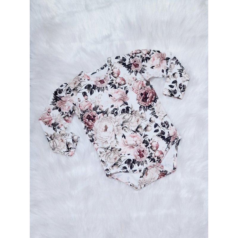 Bambarillo body biało-różowe dł.rękaw Bambarillo - 1