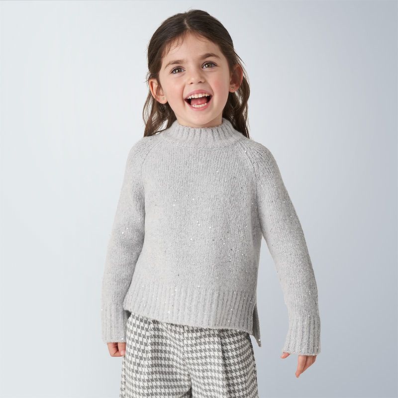 Mayoral  Sweter z cekinami dla dziewczynki 4342 col.53 Mayoral - 1