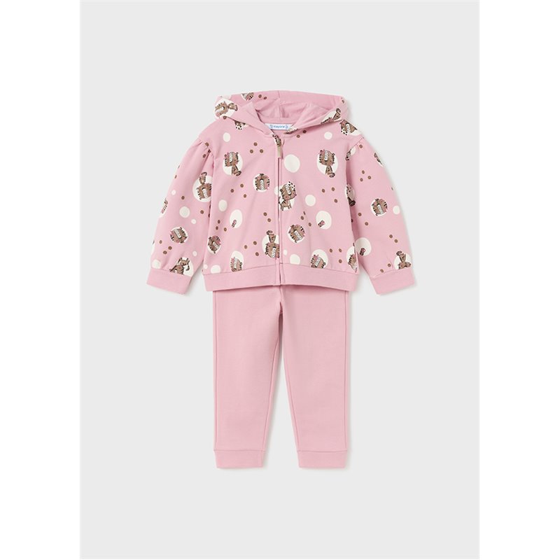 Mayoral Dres niemowlęcy 2-częściowy różowy w kotki 2869 col.21 Mayoral - 1 Mayoral Dres niemowlęcy 2-częściowy różowy w kotki 2869 col.21 Mayoral - 1