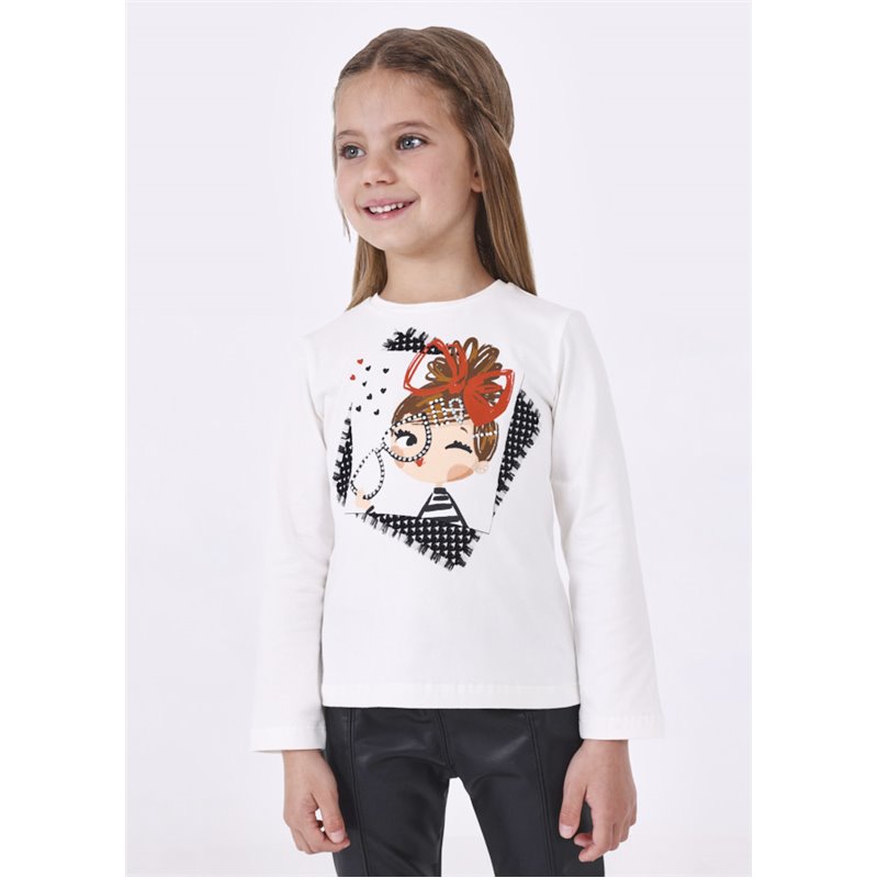 Bawełniana koszulka dziewczęca 4005 col.40