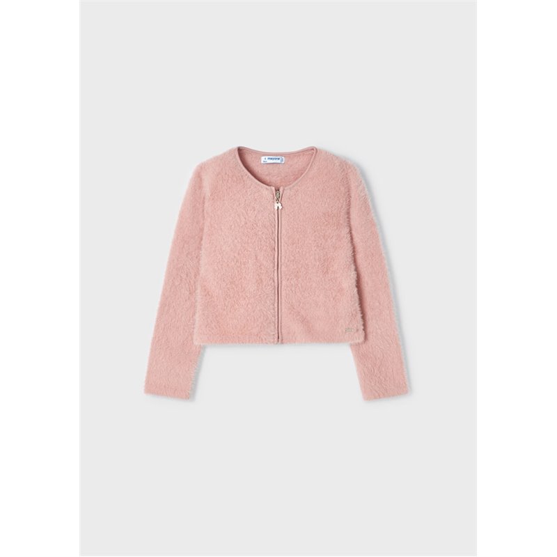 Miękki nude sweterek dla dziewczynki 4308 col.58