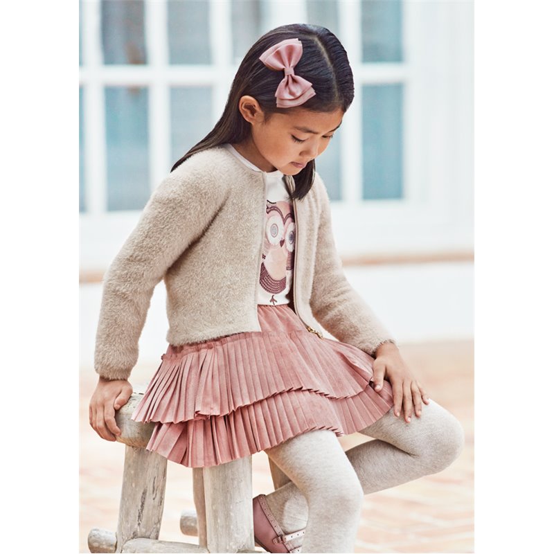 Mayoral Miękki beżowy sweterek dla dziewczynki 4308 col.58 Mayoral - 1