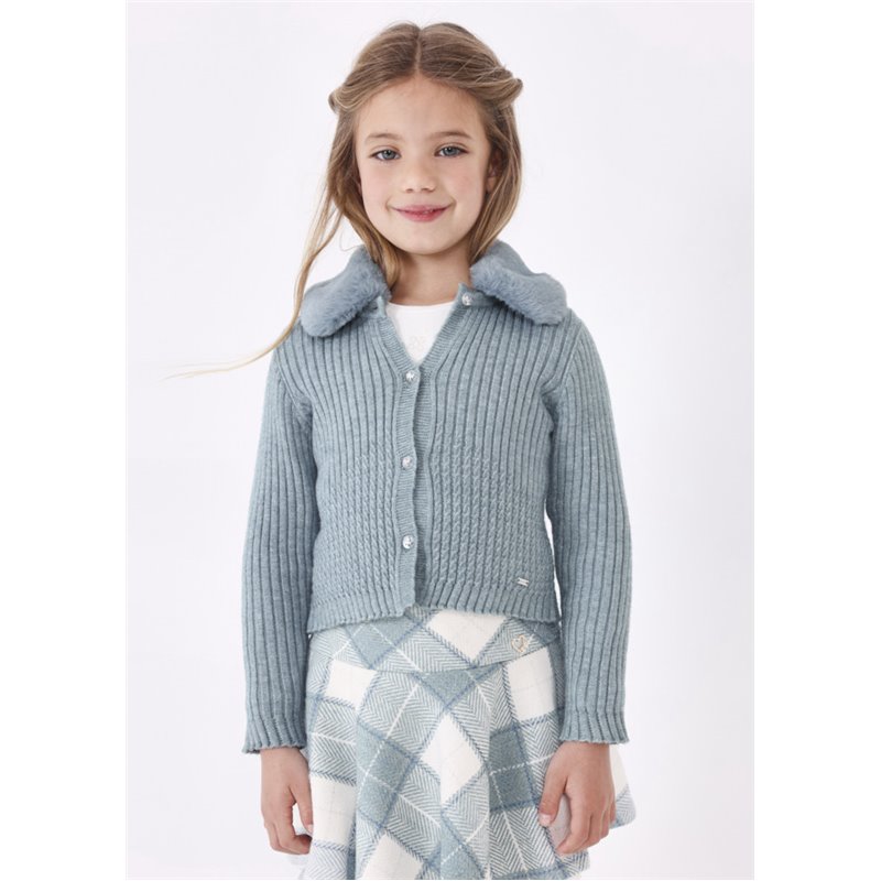 Mayoral Sweterek z kołnierzem dla dziewczynki 4309 col. 11 Mayoral - 1