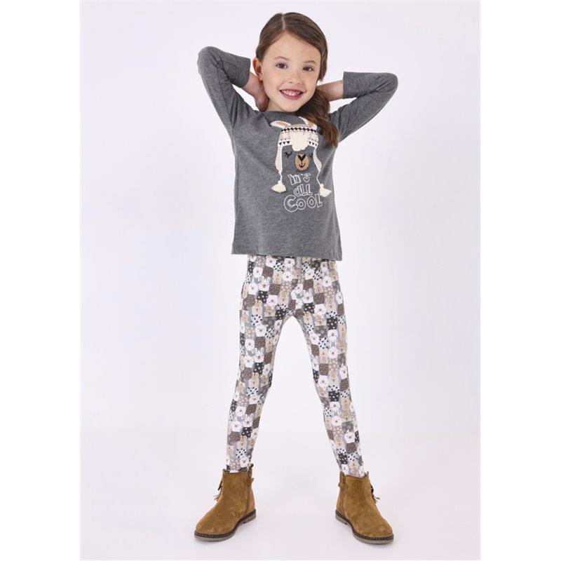 Komplet 2-częściowy z bawełny dla dziewczynki 4795 col.53