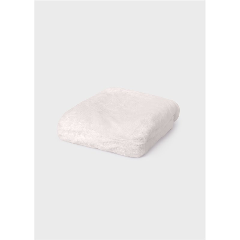 Kocyk z pomponami krem