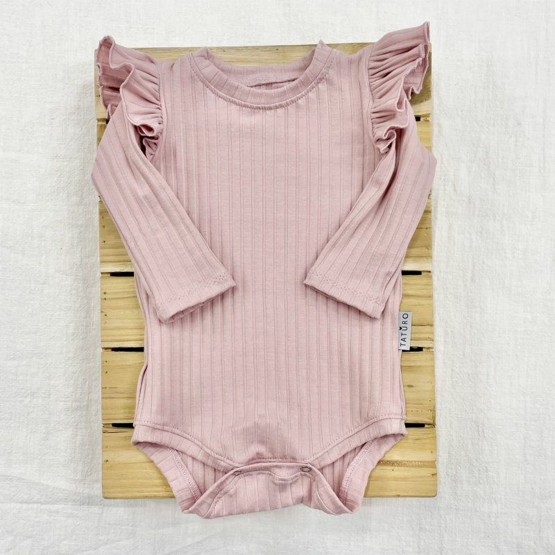 Taturo Body motyl szeroki prążek pudrowy róż Taturo - 1