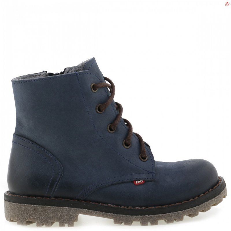 Emel buty trzewiki granatowe ocieplane wełną E2658-V8 Emel - 1