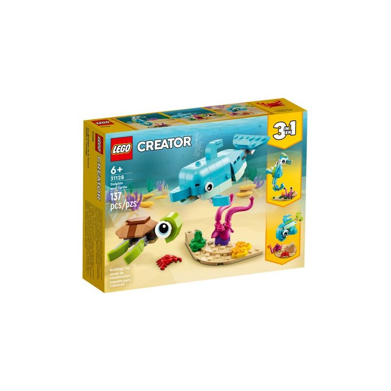 LEGO Creator - Delfin i żółw 3w1 31128 LEGO - 1