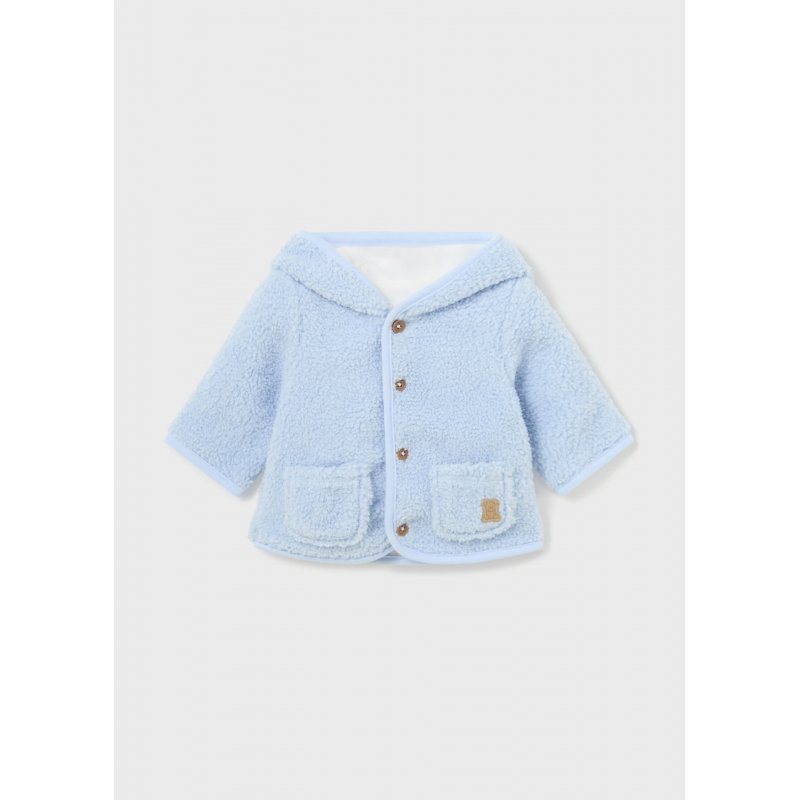 MAYORAL Płaszcz z kożuszkiem kolor Błękitny 2402 col.93 Mayoral - 1