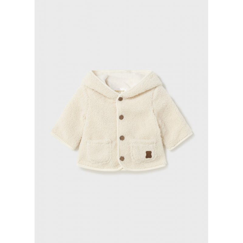 MAYORAL Płaszcz z kożuszkiem w kolorze beżowym 2402 col.92 Mayoral - 1