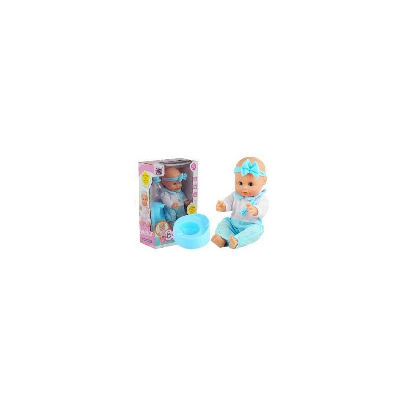 LEAN 2564 Lalka Bobas z Nocnikiem Butelka Pije Siusia LEAN TOYS - 1