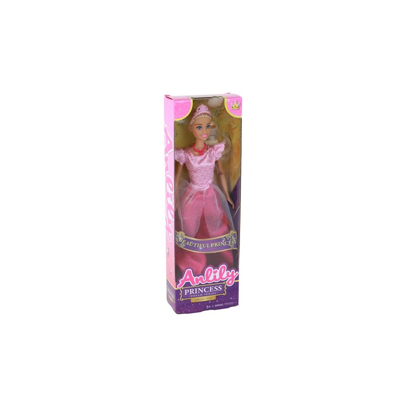 LEAN  Lalka Anlily Princess Księżniczka Różowa LEAN TOYS - 1