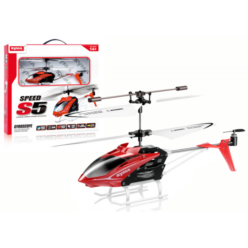 LEAN Zdalnie Sterowany Helikopter czerwony S5 SYMA RC LEAN TOYS - 1