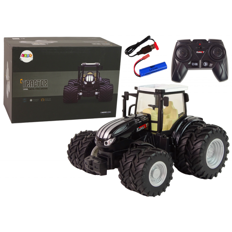 LEAN 13344 Traktor Zdalnie Sterowany R/C Czarny 2 LEAN TOYS - 1