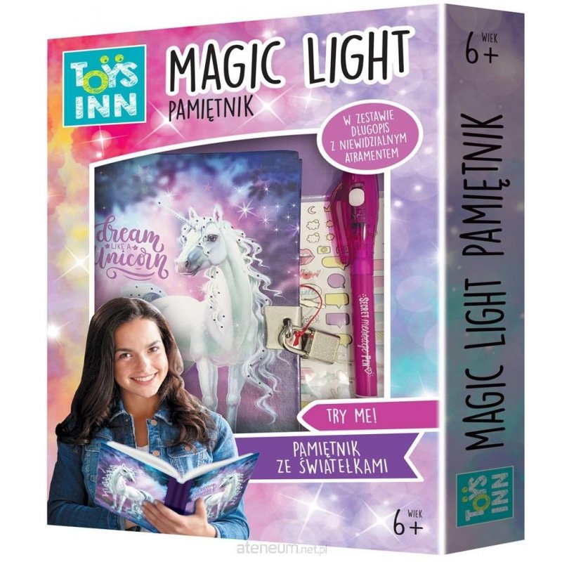MIKI Toys Inn Pamiętnik Magic Light Unicorn MIKI - 1