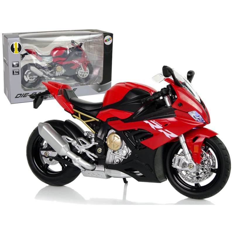LEAN Motocykl Model BMW S1000RR Czerwony Dźwięki Świat LEAN TOYS - 1