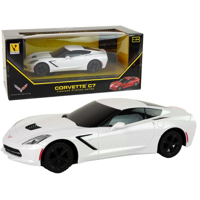 LEAN 13811 Auto Sportowe Corvette C7 1:24 Białe LEAN TOYS - 1