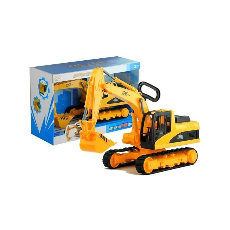 LEAN Duża Koparka Gąsienicowa z Ruchomym Ramieniem LEAN TOYS - 1