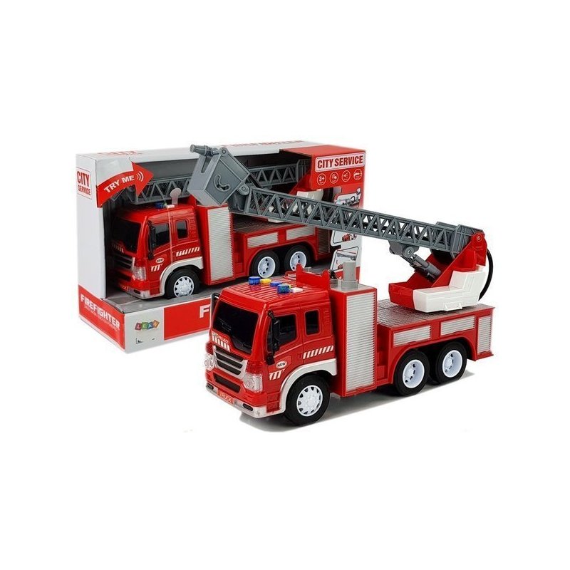 LEAN Auto Wóz Strażacki Straż Pożarna z Wodą 1:16 LEAN TOYS - 2
