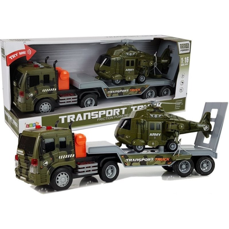 LEAN Auto Laweta Transporter Helikopter Wojskowy LEAN TOYS - 1