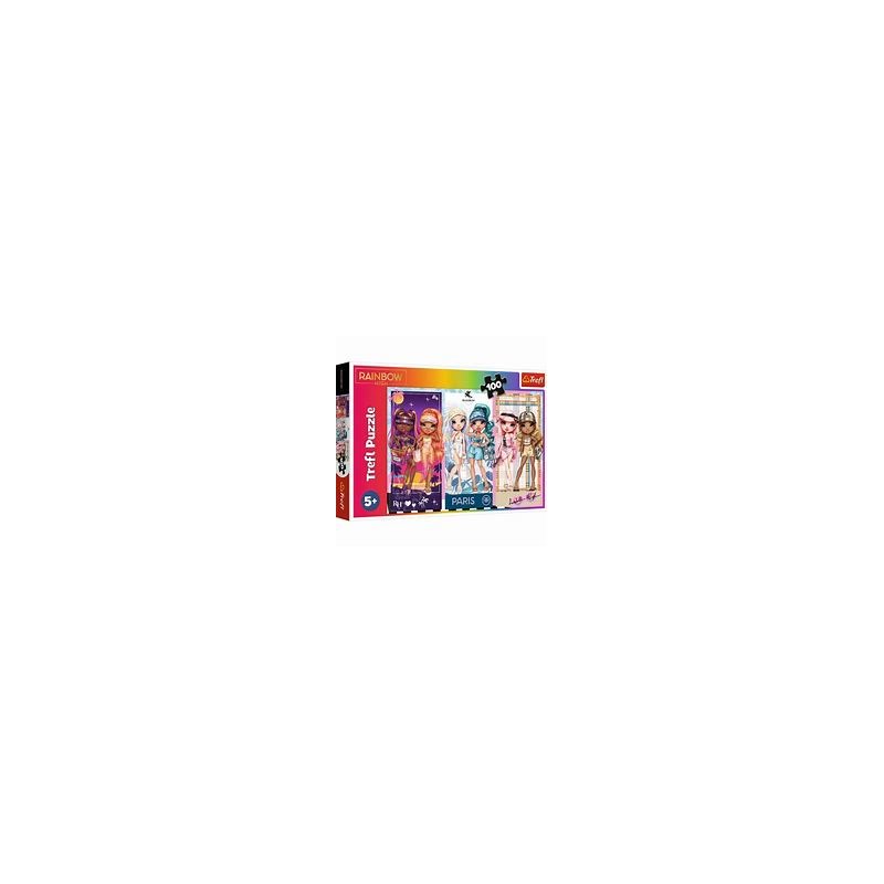 Trefl Puzzle 100 elementów Tęczowe laleczki Trefl - 1