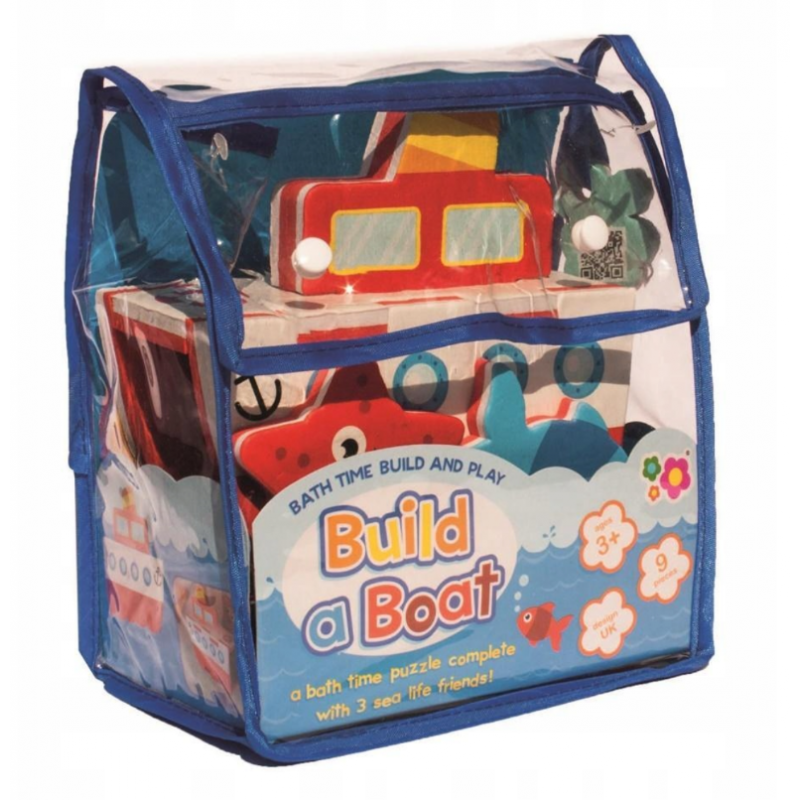 Zabawka Puzzle do zabawy w kąpieli zbuduj łódź 195 Rus  - 1