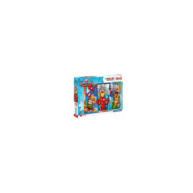 Clementoni Puzzle Maxi 104 elementów Super Superhero Clementoni - 1