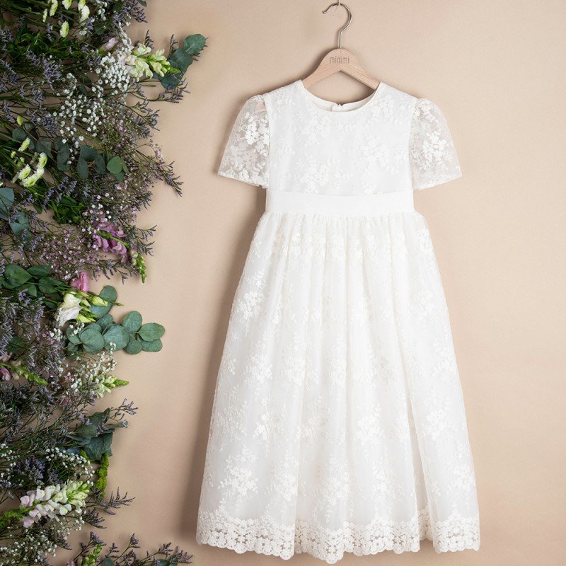 Minimi Sukienka koronkowa w kolorze śmietankowym Minimi - 1