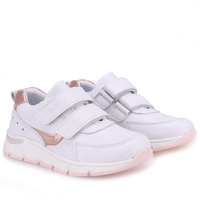 Emel Trzewiki sneakersy białe na rzepy Barcelona E 2797B Emel - 4